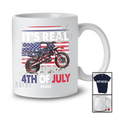 Personalized It's Real 4th of July; Joyful Custom Name Player Dirtbike Tools; US Flag Patriotic T-Shirt