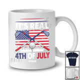 Personalized It's Real 4th of July; Joyful Custom Name Player Golf Tools; US Flag Patriotic T-Shirt