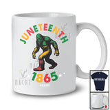 Personalized Juneteenth 1865; Awesome Black History Bigfoot 1865; Custom Name Afro African T-Shirt