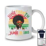Personalized Juneteenth June 19th 1865; Awesome Custom Name Black Afro Men; Freedom African T-Shirt