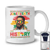 Personalized Juneteenth Know Your History; Proud Custom Name Anti 4th Of July African Men Afro T-Shirt