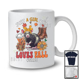 Personalized Just A Girl Who Loves Fall; Adorable Custom Name Rat; Fall Plaid Sunflowers T-Shirt