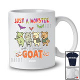 Personalized Just A Monster Pig; Lovely Halloween Zombie Mummy Pig; Custom Name Farmer T-Shirt