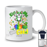 Personalized Kiss Me I Fart Gold; Humorous St. Patrick's Day Custom Name Corgi; Irish Shamrocks T-Shirt