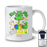 Personalized Kiss Me I Fart Gold; Humorous St. Patrick's Day Custom Name Goat; Irish Shamrocks T-Shirt