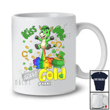 Personalized Kiss Me I Fart Gold; Humorous St. Patrick's Day Custom Name Mule; Irish Shamrocks T-Shirt