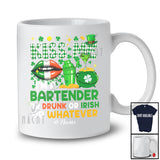 Personalized Kiss Me I'm A Bartender Or Drunk; Joyful St. Patrick's Day Lips; Custom Name Jobs T-Shirt