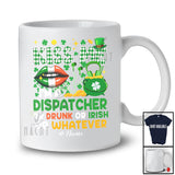 Personalized Kiss Me I'm A Dispatcher Or Drunk; Joyful St. Patrick's Day Lips; Custom Name Jobs T-Shirt