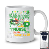 Personalized Kiss Me I'm A Nurse Or Drunk; Joyful St. Patrick's Day Lips; Custom Name Jobs T-Shirt