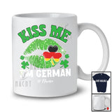 Personalized Kiss me I'm German; Amazing St. Patrick's Day Lips; Custom Name German Flag Family T-Shirt