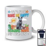 Personalized Kitten's Custom Name Make Me Happy, Colorful Summer Vacation Peterbald Owner T-Shirt