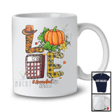 Personalized LOVE Accountant; Wonderful Thanksgiving Plaid Leopard Pumpkin; Jobs Careers T-Shirt