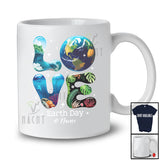 Personalized LOVE Earth Day 2025; Amazing Custom Name Restore Earth Sea Art Save the Planet T-Shirt