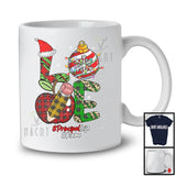 Personalized LOVE Principal; Wonderful Christmas Plaid Leopard Ornaments; Jobs Careers T-Shirt