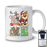 Personalized LOVE, Adorable Christmas Custom Name Chow Chow Santa, Candy Cane X-mas T-Shirt