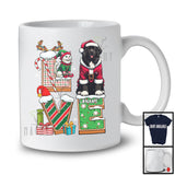 Personalized LOVE, Adorable Christmas Custom Name Newfoundland Santa, Candy Cane X-mas T-Shirt