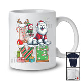 Personalized LOVE, Adorable Christmas Custom Name Samoyed Santa, Candy Cane X-mas T-Shirt