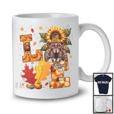 Personalized LOVE, Adorable Thanksgiving Custom Name Tarantula, Sunflower Fall Leaves T-Shirt