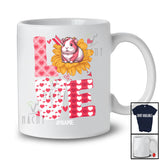 Personalized LOVE; Adorable Valentine's Day Sunflower Guinea Pig; Custom Name Guinea Pig Lover T-Shirt