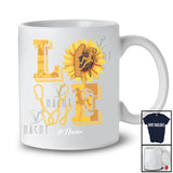 Personalized LOVE; Amazing Sunflowers Custom Name Climbing; Outdoor Activities Climber T-Shirt