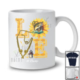 Personalized LOVE; Amazing Sunflowers Custom Name Fishing; Outdoor Activities Fisher T-Shirt