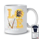 Personalized LOVE; Amazing Sunflowers Custom Name Hunting; Outdoor Activities Hunter T-Shirt
