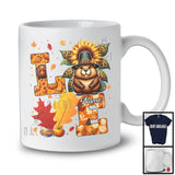 Personalized LOVE; Lovely Thanksgiving Custom Name Beaver; Leopard Sunflowers Fall Leaves T-Shirt