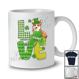Personalized LOVE; Wonderful St. Patrick's Day Custom Name Corgi Leprechaun Shamrocks T-Shirt