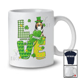 Personalized LOVE; Wonderful St. Patrick's Day Custom Name Shelties Leprechaun Shamrocks T-Shirt