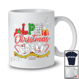 Personalized LPN Christmas Crew; Amusing X-mas Plaid Snow; Custom Name Nurse Nursing T-Shirt