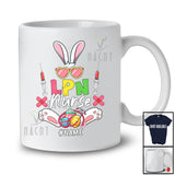 Personalized LPN Nurse; Adorable Easter Custom Name Nurse Nursing; Bunny Ears Family Group T-Shirt