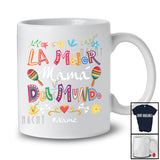 Personalized La Mejor Mama Del Mundo; Happy Mother's Day Custom Name Spanish Mama; Family T-Shirt