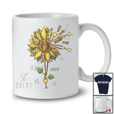 Personalized Leopard Sunflower With Tools Bartender; Lovely Flowers Custom Name Women Family T-Shirt