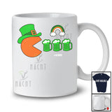 Personalized Leprechaun Eating Beer; Humorous St. Patrick's Day Video Games; Custom Name Gamer T-Shirt
