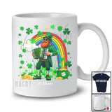 Personalized Leprechaun Playing Accordion; Amazing St. Patrick's Day Custom Name Player; Rainbow T-Shirt