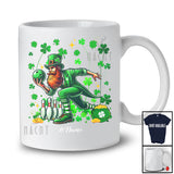 Personalized Leprechaun Playing Bowling; Joyful St. Patrick's Day Shamrock; Custom Name Player T-Shirt