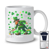 Personalized Leprechaun Playing Petanque; Joyful St. Patrick's Day Shamrock; Custom Name Player T-Shirt