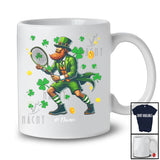 Personalized Leprechaun Playing Tennis; Joyful St. Patrick's Day Custom Name Tennis Player T-Shirt