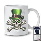 Personalized Leprechaun Skull; Joyful St. Patrick's Day Skull; Custom Name Irish Family T-Shirt