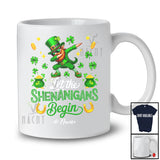 Personalized Let Shenanigans Begin; Joyful St. Patrick's Day Custom Name Leprechaun Dabbing T-Shirt