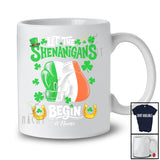 Personalized Let Shenanigans Begin; Joyful St. Patrick's Day Irish; Custom Name Boxing Player T-Shirt