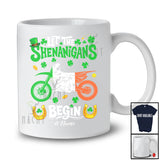 Personalized Let Shenanigans Begin; Joyful St. Patrick's Day Irish; Custom Name Dirt Bike Rider T-Shirt