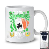 Personalized Let Shenanigans Begin; Joyful St. Patrick's Day Irish; Custom Name Football Player T-Shirt