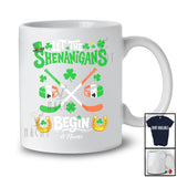 Personalized Let Shenanigans Begin; Joyful St. Patrick's Day Irish; Custom Name Hockey Player T-Shirt
