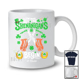 Personalized Let Shenanigans Begin; Joyful St. Patrick's Day Irish; Custom Name Saxophone Player T-Shirt