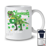 Personalized Let Shenanigans Begin; Lovely St. Patrick's Day Custom Name T-Rex Owner; Shamrock T-Shirt