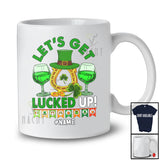 Personalized Let's Get Lucked Up; Amazing St. Patrick's Day Wine Horseshoe; Drinking Drunker T-Shirt