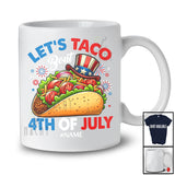Personalized Let's Taco Bout 4th Of July; Amazing 4th Of July Custom Name Mexican Taco; Family T-Shirt