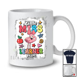 Personalized Little Miss Learner; Amazing Back To School Flamingo; Custom Name Librarian Teacher T-Shirt
