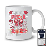 Personalized Little Miss Pre-K Grad 2025; Lovely Graduation Custom Name Graduate Family T-Shirt
